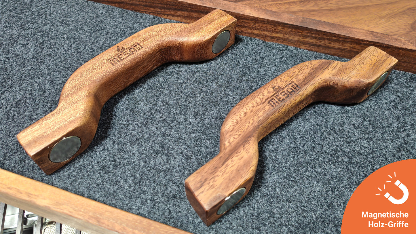 Mesa Dos Grilltisch - Aluminium Holz-Optik