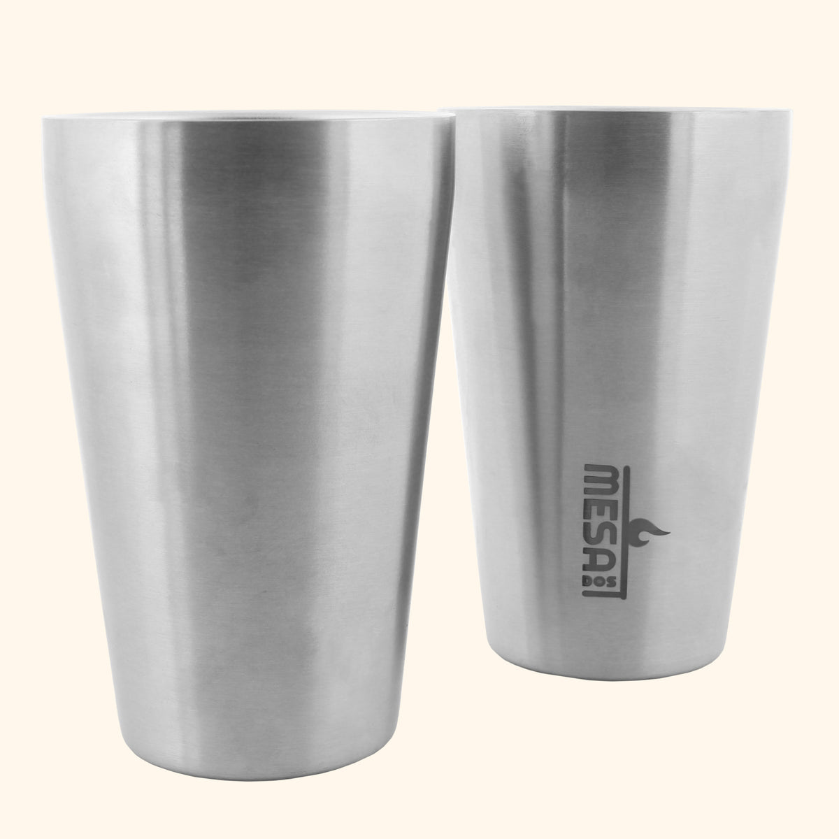 Doppelwandige Edelstahlbecher mit Logo – Mesa Dos
