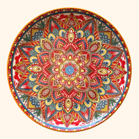 Teller Orange Rot, 5er Set